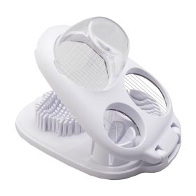 Egg Slicer for Hard Boiled Eggs 3 Slice Modes Handy Heavy Duty Stainless Steel Egg Cutter Kitchen Dicer for Strawberry Mushroom Grape Cherry Tomato