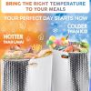 Insulated Thermal Bags for Food 12 x 10 x 9. Metallic Bubble Insulated Bags for Frozen Food 5 Pack. Leakproof Cooler Bags Insulated for Travel. Lightw