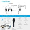 Brushed Nickel Widespread Bathroom Faucet, Waterfall Bathroom Faucets for Sink 3 Hole