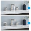 Brushed Nickel Widespread Bathroom Faucet, Waterfall Bathroom Faucets for Sink 3 Hole